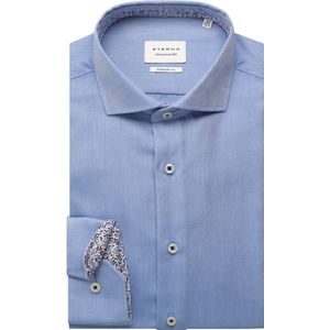 ETERNA Overhemd blauw, Effen
