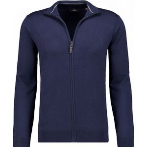 RAGMAN Half-Zip Sweater marine, Effen