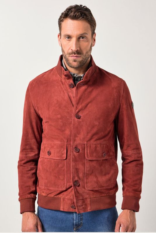 JP1880 Lederen jas , Effen