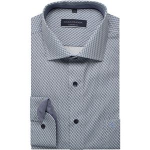 Casa Moda Overhemd blauw, Bedrukt