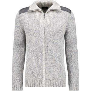 RAGMAN Half-Zip Sweater grijs, Melange