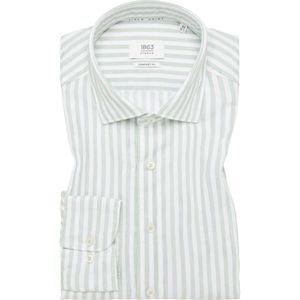 Overhemd - Pistache - Katoen - Lange Mouwen - Kentkraag - Easy Iron