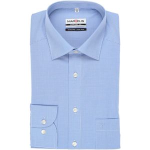 Marvelis Comfort Fit Overhemd blauw/wit, Vichy ruit