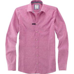 OLYMP Level Five Smart Casual Body Fit Linnen Overhemd roze, Effen