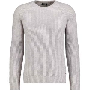 RAGMAN Gebreide trui ronde halsgrijs, Effen