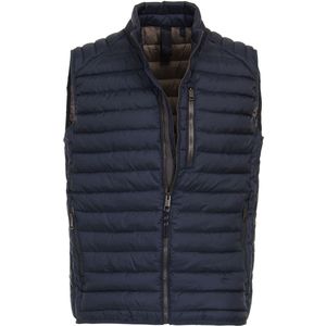 Casa Moda Regular Fit Gewatteerd vest blauw, Effen