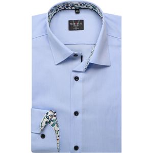 Marvelis Overhemd blauw, Effen