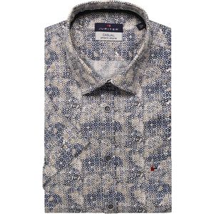 Jupiter Casual Overhemd Korte mouw lichtbruin