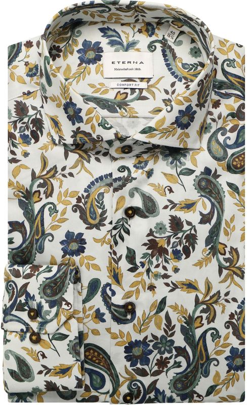 Eterna - Overhemd - Mosterdgeel - Comfort fit - NON IRON (strijkvrij)