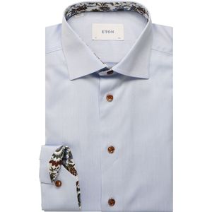 ETON Overhemd blauw, Bloemen