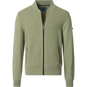 Redmond - Casual Cardigan - Groen - Lange Mouw - 100% Katoen
