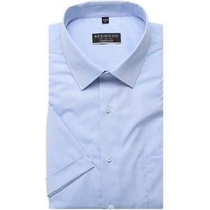Redmond Comfort Fit Overhemd Korte mouw lichtblauw