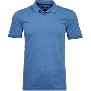 RAGMAN Softknit Polo shirt Korte mouw aqua