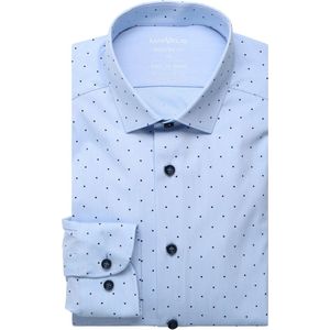 Marvelis Performance Overhemd blauw, Stippen