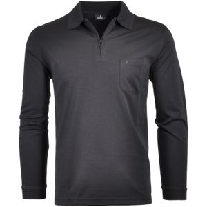 Shirt - Effen - Katoen - Lange Mouw - Normale Pasvorm