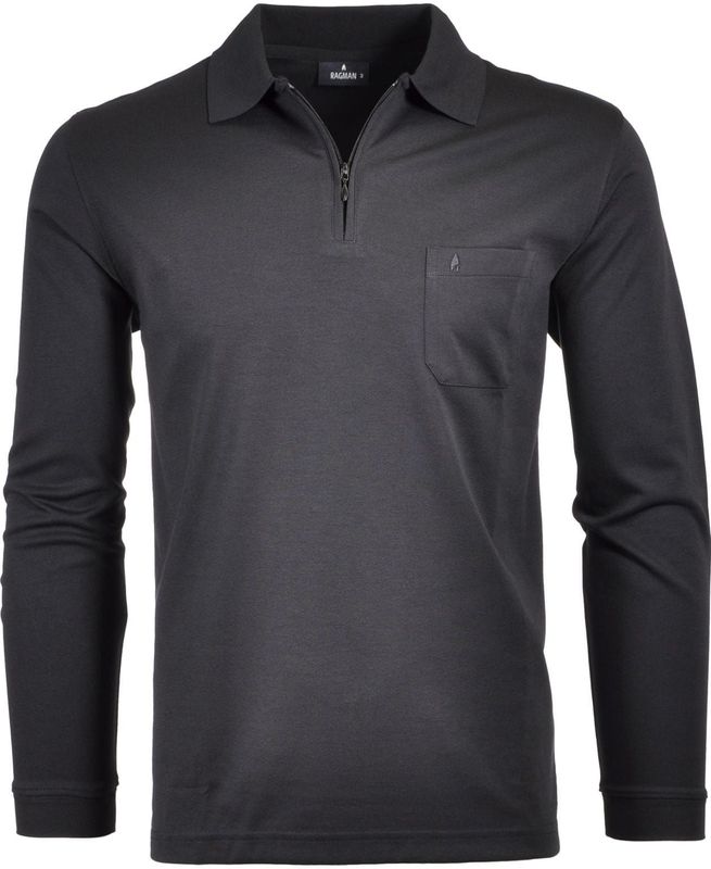 Shirt - Effen - Katoen - Lange Mouw - Normale Pasvorm