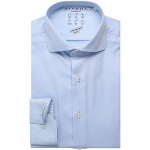 ETERNA Performance Overhemd middenblauw, Gestructureerd