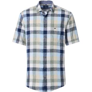 Redmond Casual Linnen Overhemd groen, Ruit