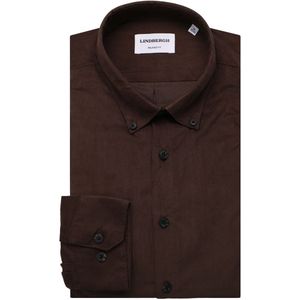 Lindbergh Overhemd donkerbruin, Effen