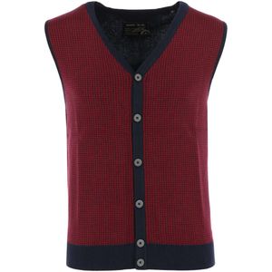 Marvelis Casual Modern Fit Gebreid vest chianti, Motief