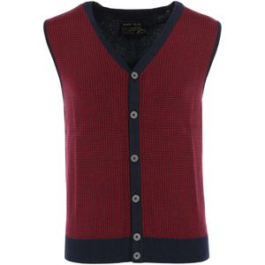 Marvelis Casual Gebreid vest chianti, Motief