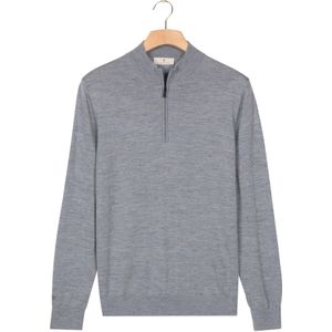 Thomas Maine Trui ritssluitingblauw, Effen