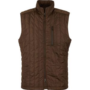 Stenströms Gewatteerd vest lichtbruin, Effen