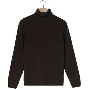 Baileys Trui Staande kraagdonkerbruin, Effen