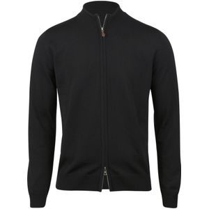 Stenströms Cardigan zwart, Effen