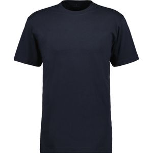 RAGMAN - T-shirt - Marineblauw - Katoen - Korte Mouwen - Ronde Hals