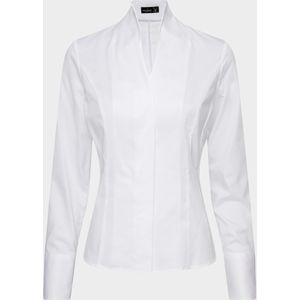 van Laack Dames Overhemd wit, Effen