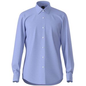 BOSS H-HANK Slim Fit Overhemd ML6 (vanaf 68 CM) blauw