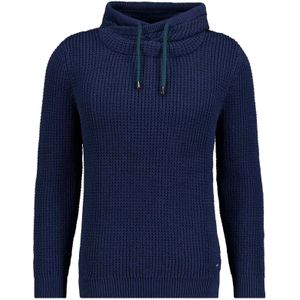 RAGMAN Softknit Trui Staande kraag blauw, Motief
