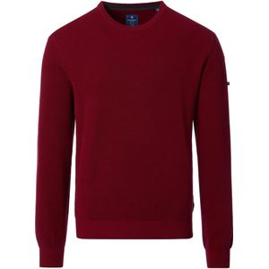 Redmond Casual Trui ronde hals rood, Effen