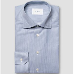 ETON Overhemd blauw, Gestreept
