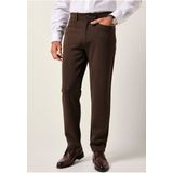 JP1880 Broek donkerbruin, Effen