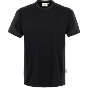 HAKRO 290 Comfort Fit T-Shirt ronde hals zwart/antraciet, Effen