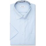 Overhemden - Blauw - 100% Katoen - Regular Fit