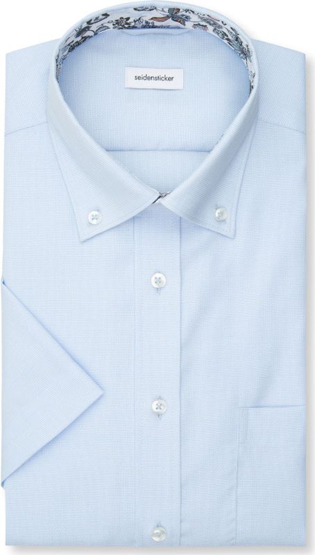 Overhemden - Blauw - 100% Katoen - Regular Fit