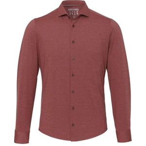 Pure Functional Slim Fit Jersey shirt terra, Effen