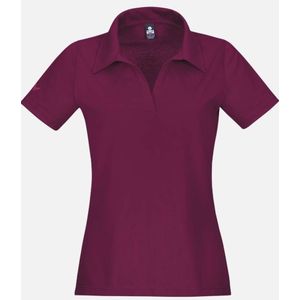 TRIGEMA Slim Fit Dames Poloshirt paars, Effen