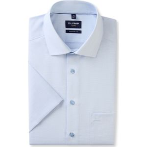 OLYMP Luxor Overhemd Korte mouw rook blauw