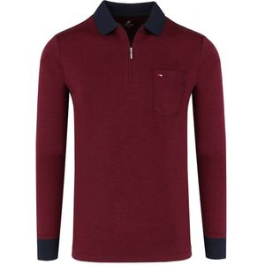 Jupiter Poloshirt lange mouw bes, Effen