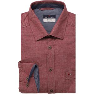 Jupiter Casual Regular Fit Overhemd bordeaux, Effen