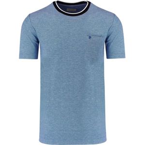 Pierre Cardin T-Shirt ronde hals blauw, Effen