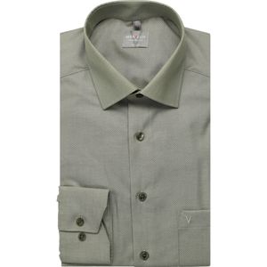 Marvelis Overhemd olijf, Faux-uni
