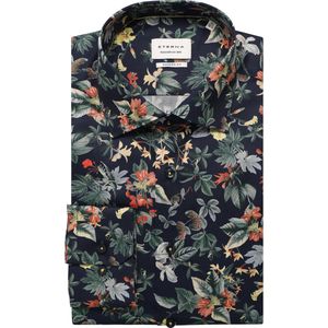 ETERNA Overhemd marine, Bedrukt