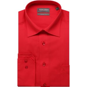 Leonardo by Jupiter Overhemd rood, Effen