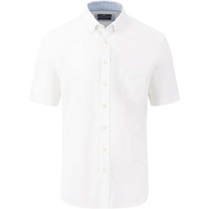 Fynch-Hatton Casual Fit Overhemd Korte mouw wit