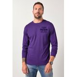 JP1880 Longsleeve paars, Bedrukt